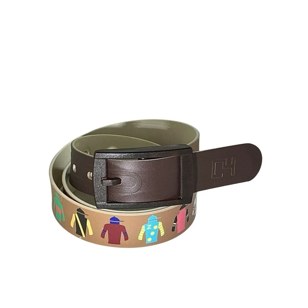 Custom C4 Belt Jockey Silks Print Made With TPE Signature Interchangeable Buckle